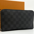 Louis Vuitton Zippy Organizer Damier Graphite Round Wallet