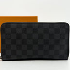 Louis Vuitton Zippy Organizer Damier Graphite Round Wallet — view 2