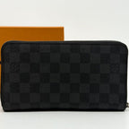 Louis Vuitton Zippy Organizer Damier Graphite Round Wallet — view 3