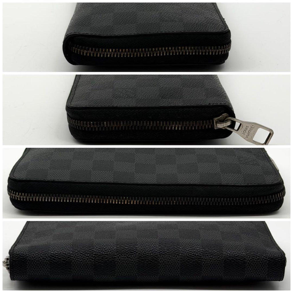Louis Vuitton Zippy Organizer Damier Graphite Round Wallet — view 4