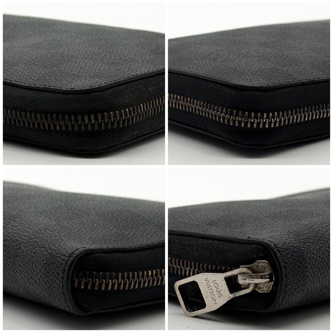 Louis Vuitton Zippy Organizer Damier Graphite Round Wallet — view 5