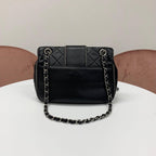 Chanel Quilted Lambskin Turnlock Shoulder Bag