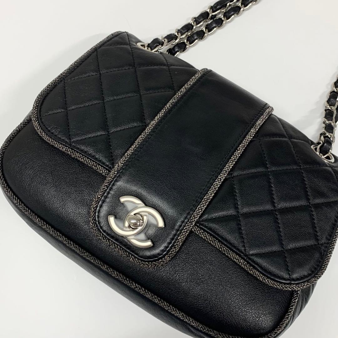 Chanel Quilted Lambskin Turnlock Shoulder Bag