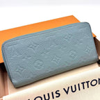 Louis Vuitton Taurillon Monogram Zippy Horizontal Misty Lake Wallet — view 2