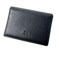 Dior Business Card Holder Leather Black