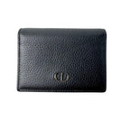 Dior Business Card Holder Leather Black — view 2