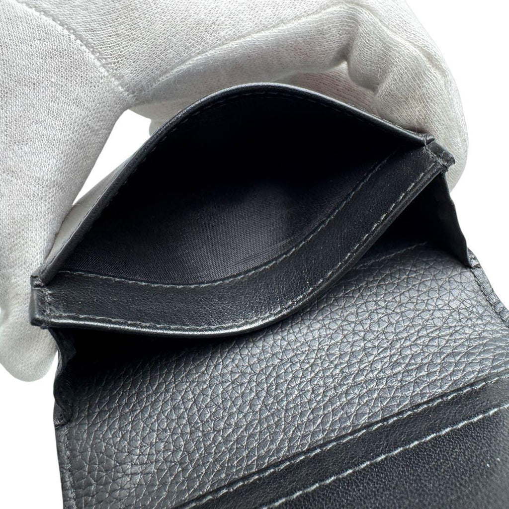Dior Business Card Holder Leather Black — view 8