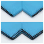Hermes Bearn Souffle Wallet Chevre Blue — view 8
