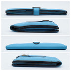 Hermes Bearn Souffle Wallet Chevre Blue — view 9
