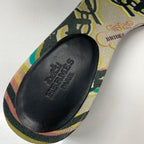 Hermes Oasis Suede Studded Sandals Multicolor — view 7