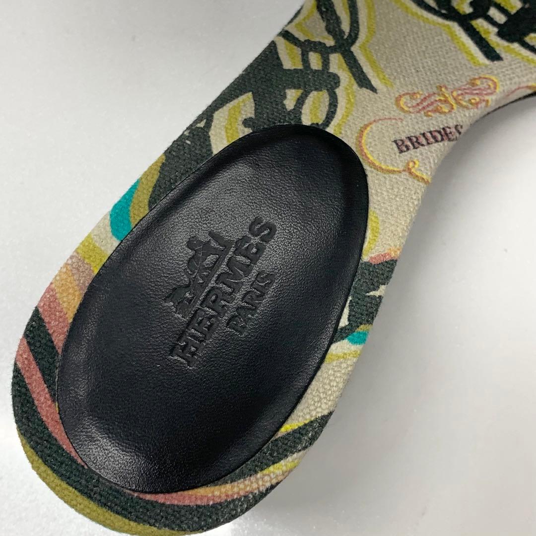 Hermes Oasis Suede Studded Sandals Multicolor — view 7