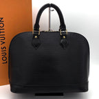 Louis Vuitton Epi Alma PM Handbag Noir Black Gold — view 2