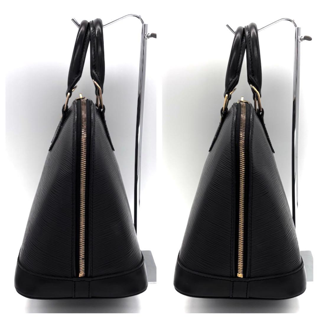 Louis Vuitton Epi Alma PM Handbag Noir Black Gold — view 4