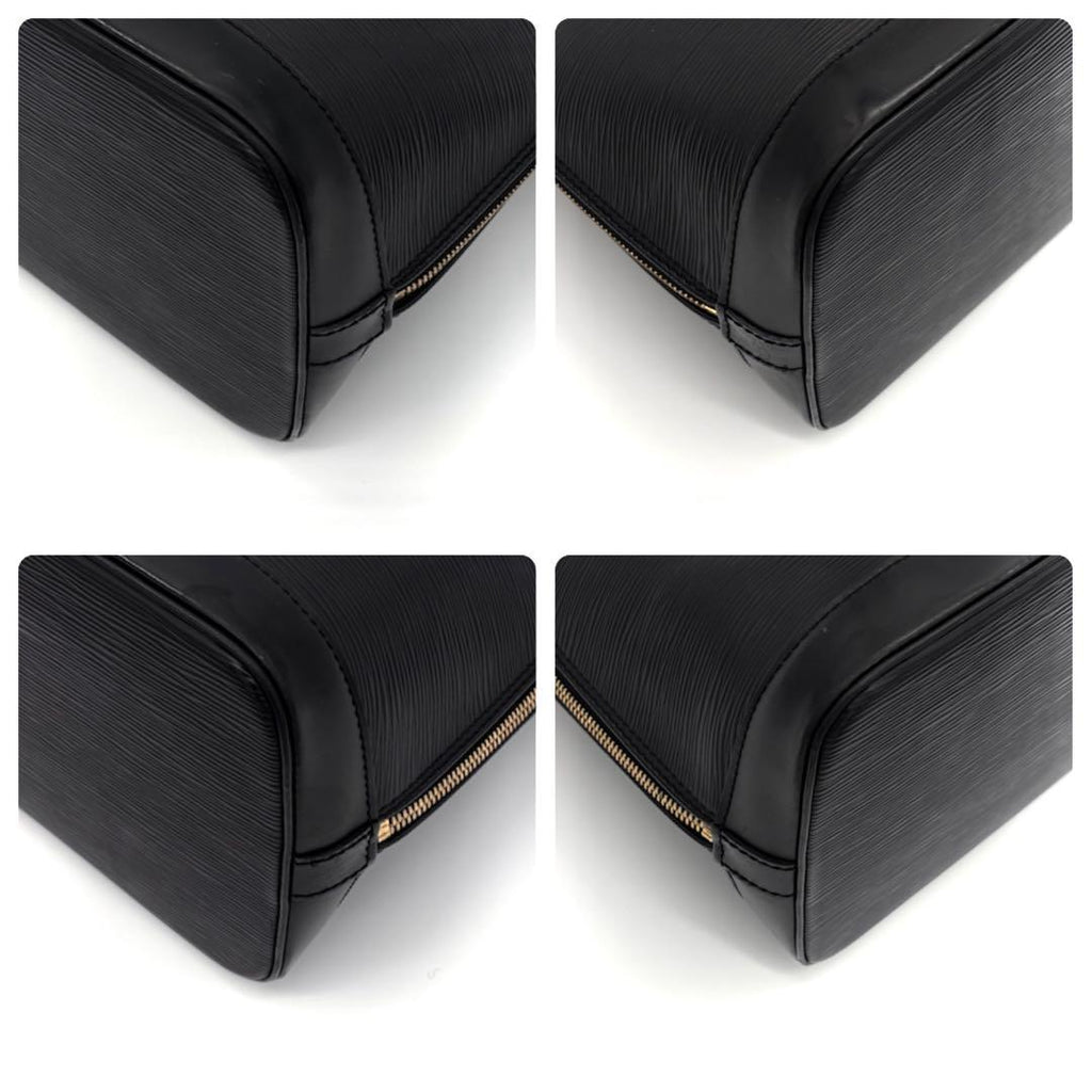 Louis Vuitton Epi Alma PM Handbag Noir Black Gold — view 6