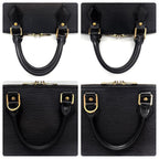 Louis Vuitton Epi Alma PM Handbag Noir Black Gold — view 7