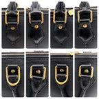Louis Vuitton Epi Alma PM Handbag Noir Black Gold — view 8