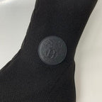 Hermes Vol Vert Knit Leather Exlibris Long Boots Black — view 8