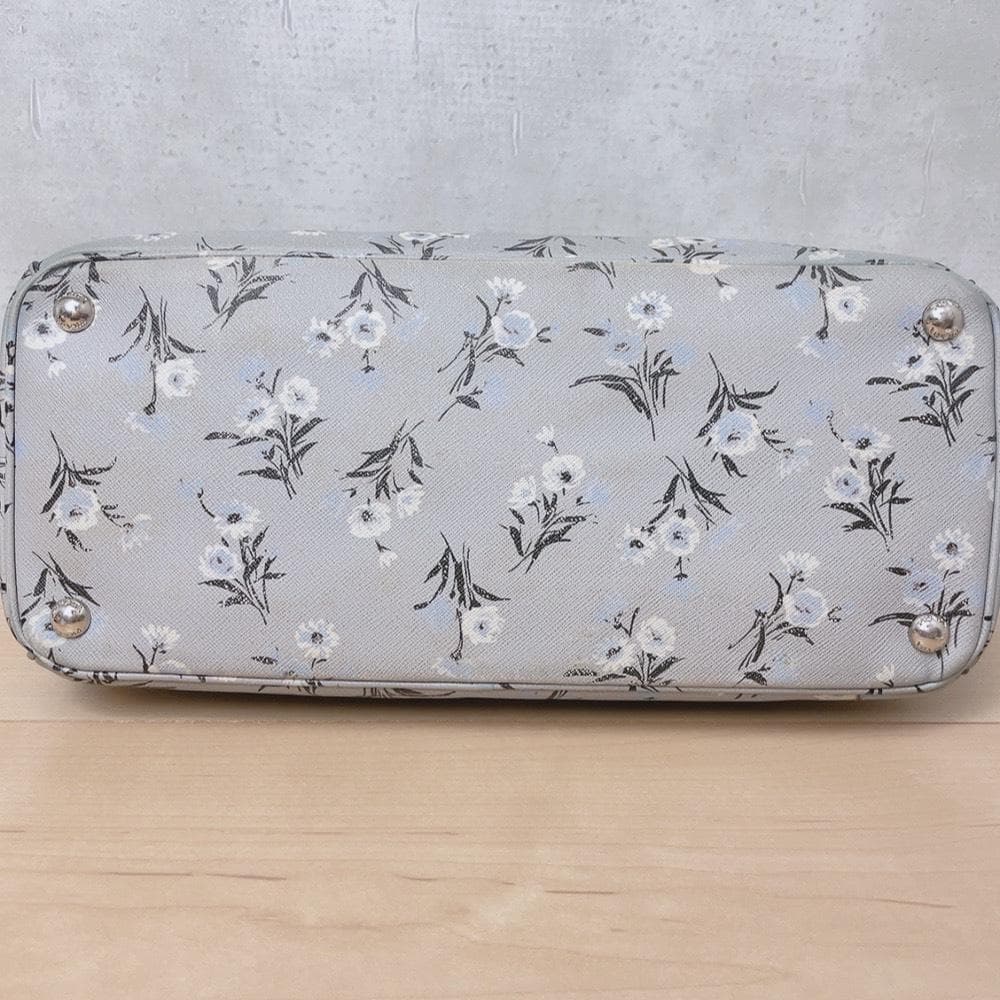 Prada Saffiano Galleria 2-Way Tote Floral Pattern — view 5