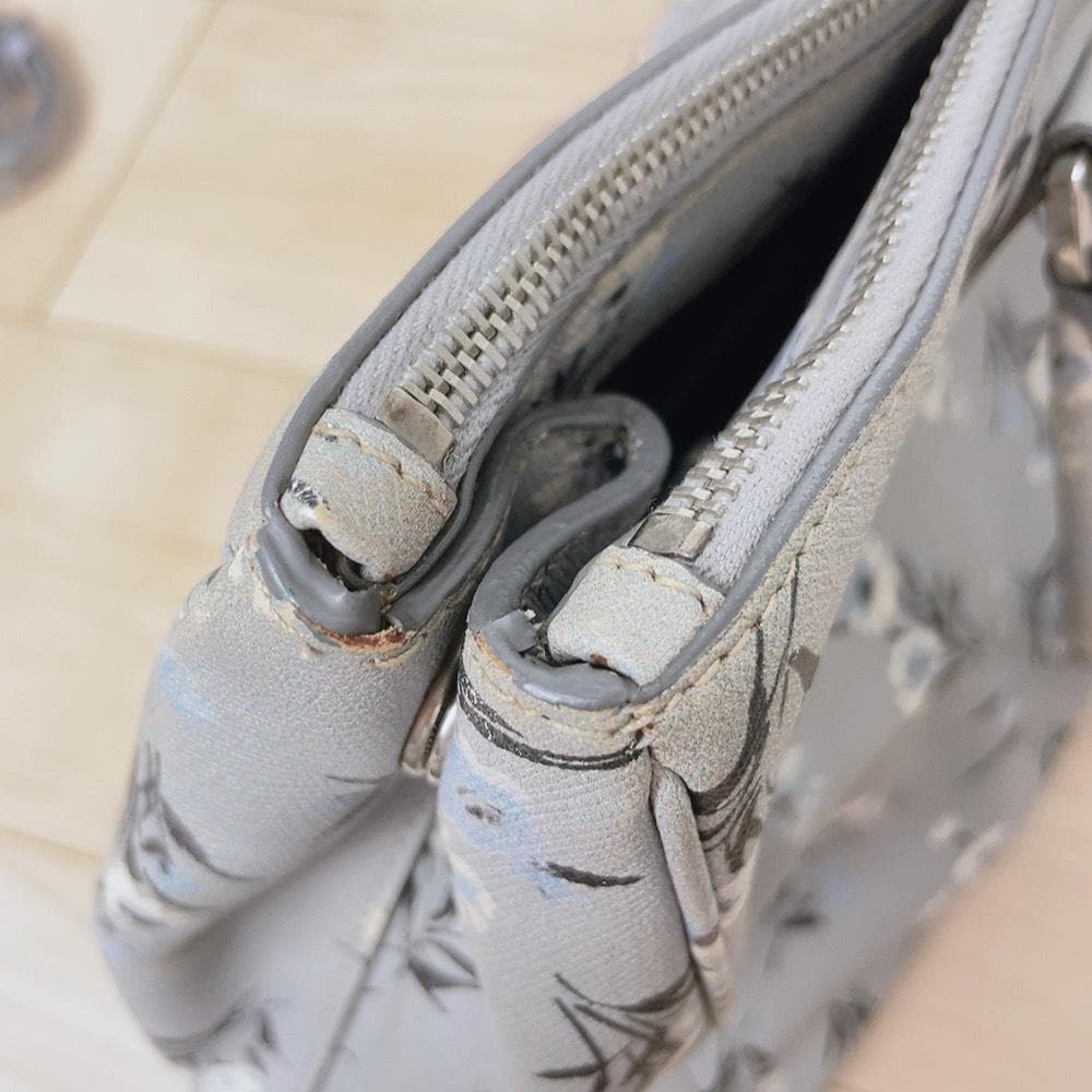 Prada Saffiano Galleria 2-Way Tote Floral Pattern — view 8