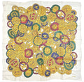 Chanel CC Logo Pattern Medal Sheer Silk Scarf