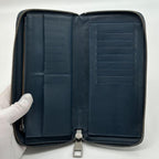 Louis Vuitton Zippy Wallet Vertical Damier Infini Navy — view 8