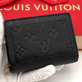 Louis Vuitton Wallet Portefeuille Clair Empreinte Noir Black