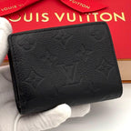 Louis Vuitton Wallet Portefeuille Clair Empreinte Noir Black — view 2