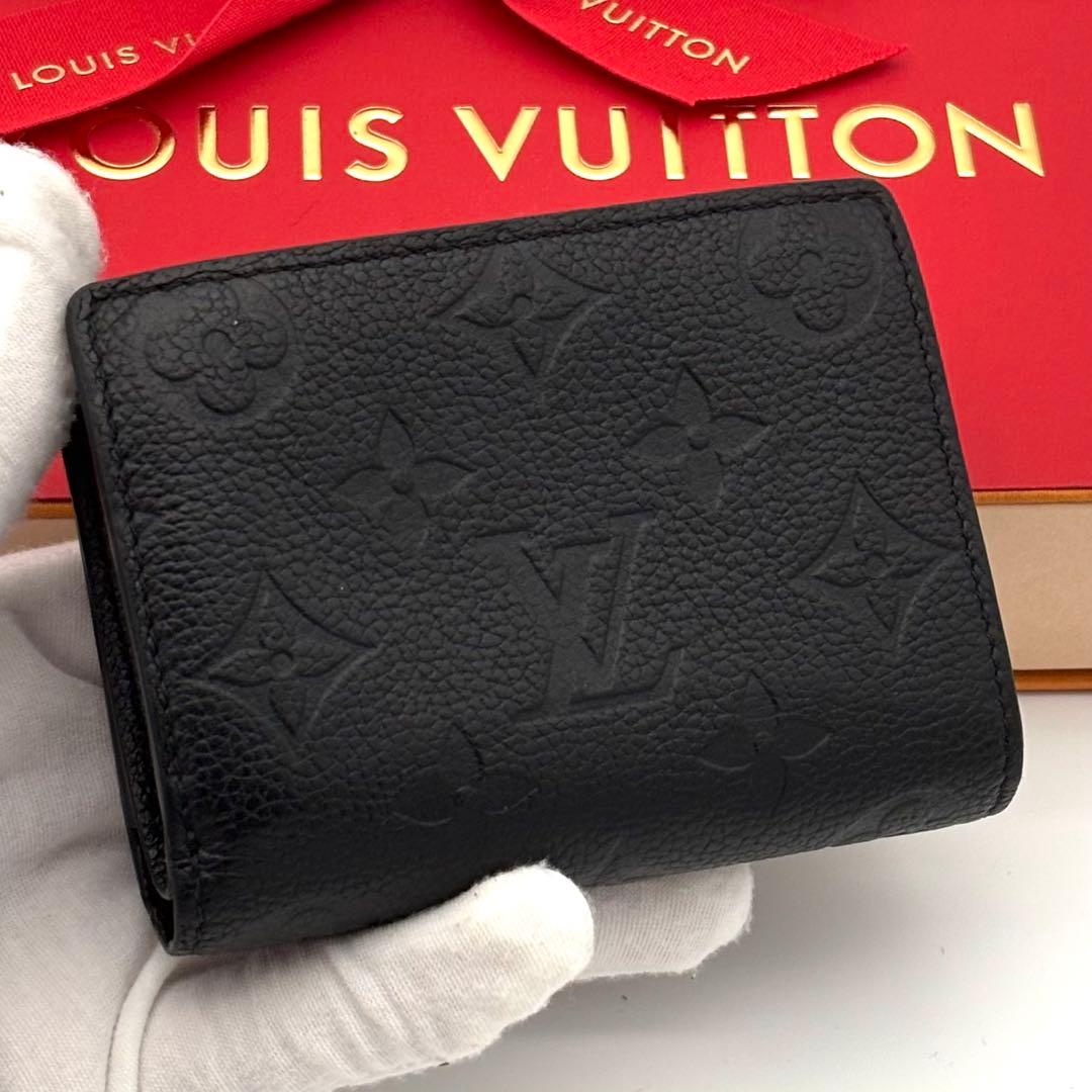 Louis Vuitton Wallet Portefeuille Clair Empreinte Noir Black — view 2