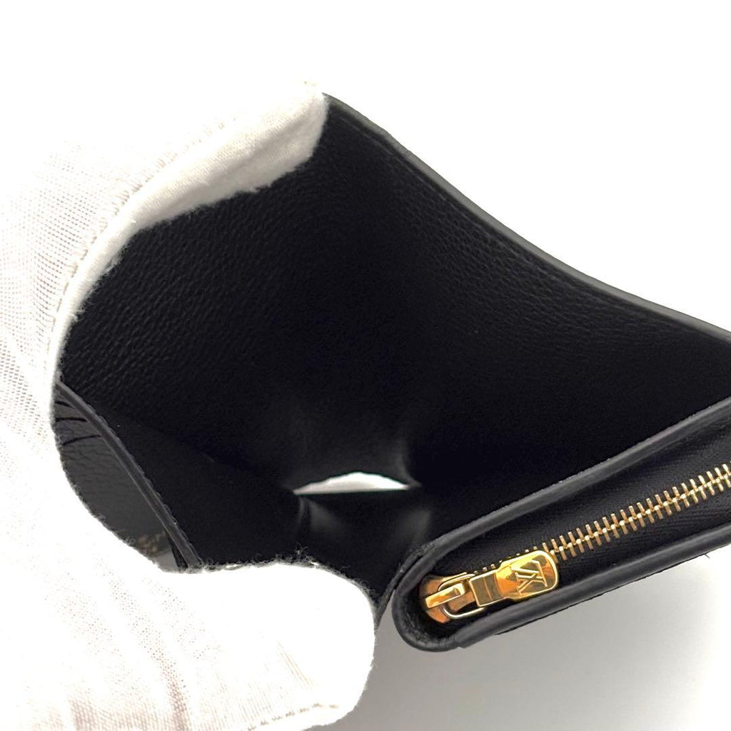 Louis Vuitton Wallet Portefeuille Clair Empreinte Noir Black — view 4
