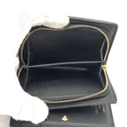 Louis Vuitton Wallet Portefeuille Clair Empreinte Noir Black — view 5