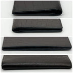 Saint Laurent Croco Bifold Wallet Leather Brown — view 6