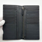 Saint Laurent Croco Bifold Wallet Leather Brown — view 8