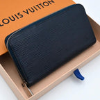 Louis Vuitton Epi Zippy Wallet Andigo Blue