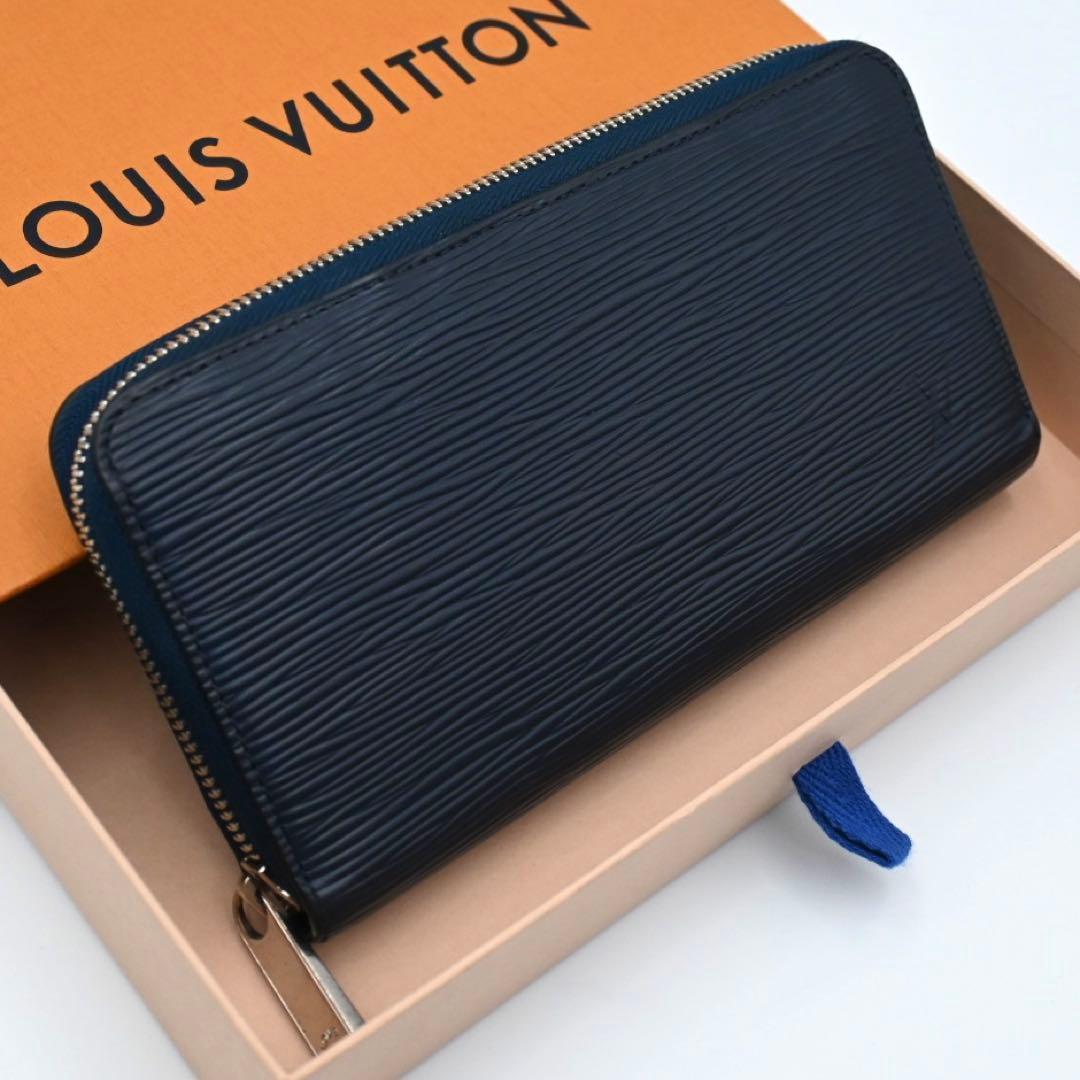 Louis Vuitton Epi Zippy Wallet Andigo Blue