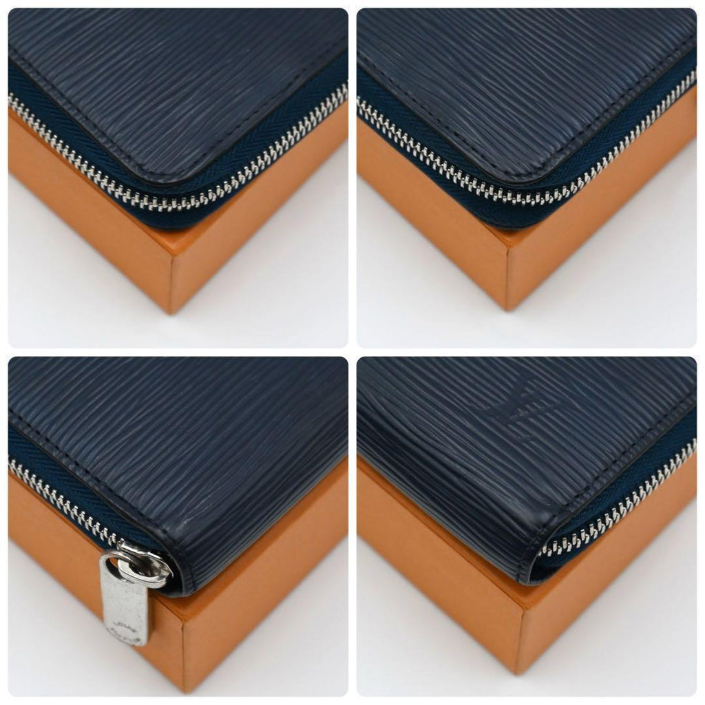 Louis Vuitton Epi Zippy Wallet Andigo Blue — view 8