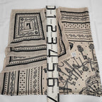 Hermes Carre Geant 140 Lecre Bandana Cassisil Tag Scarf — view 3