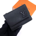 Louis Vuitton Aerogram Portefeuille Pilot Trifold Wallet Black