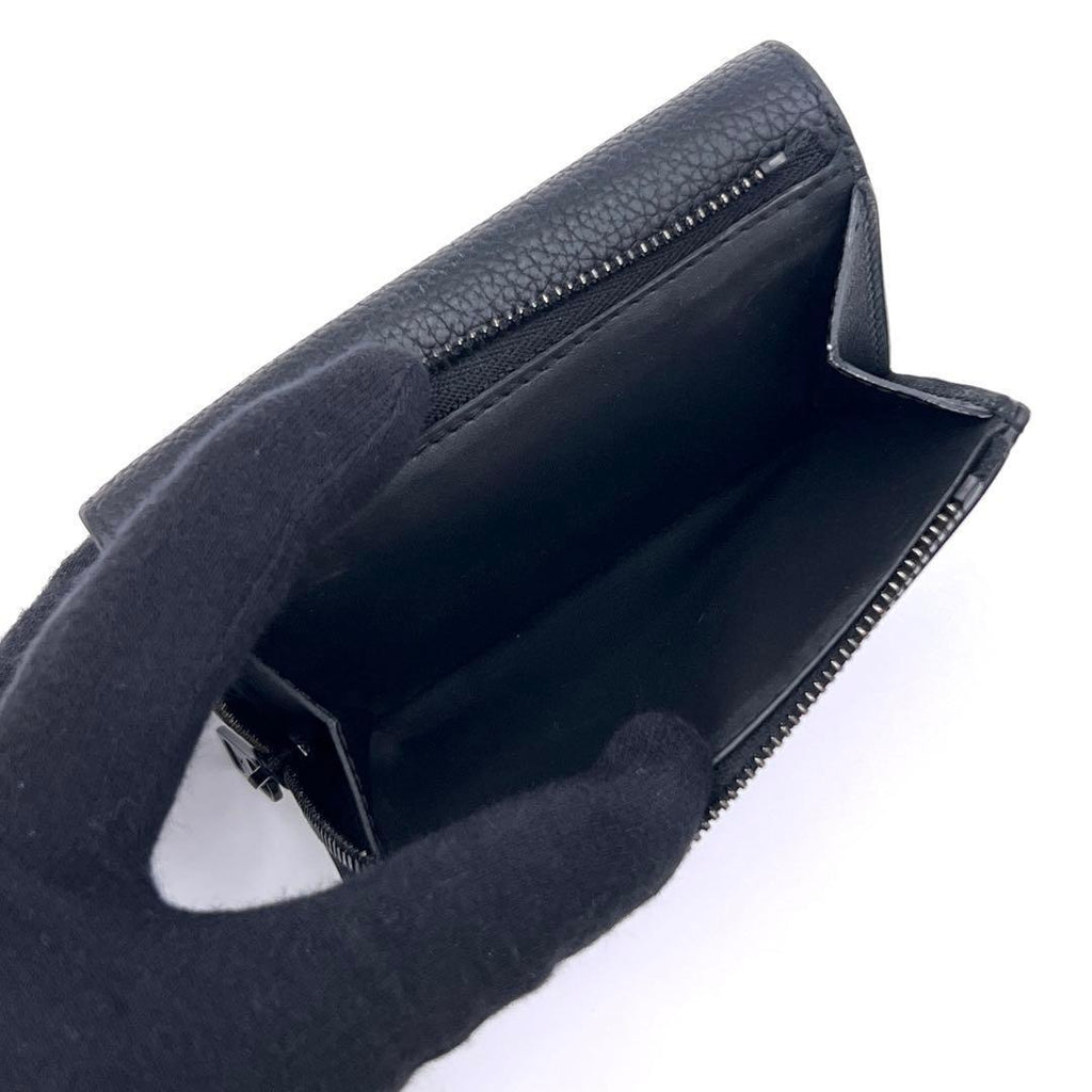 Louis Vuitton Aerogram Portefeuille Pilot Trifold Wallet Black — view 5