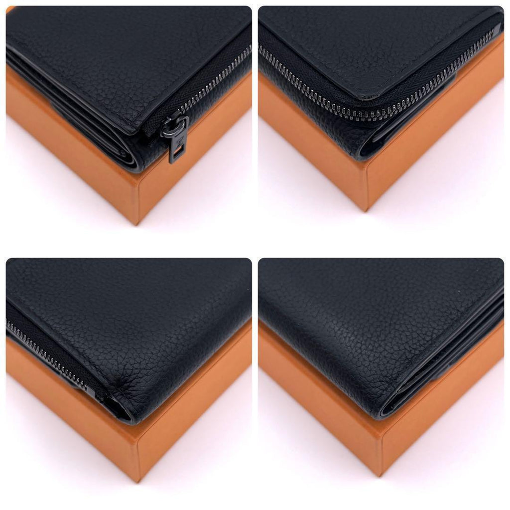 Louis Vuitton Aerogram Portefeuille Pilot Trifold Wallet Black — view 8