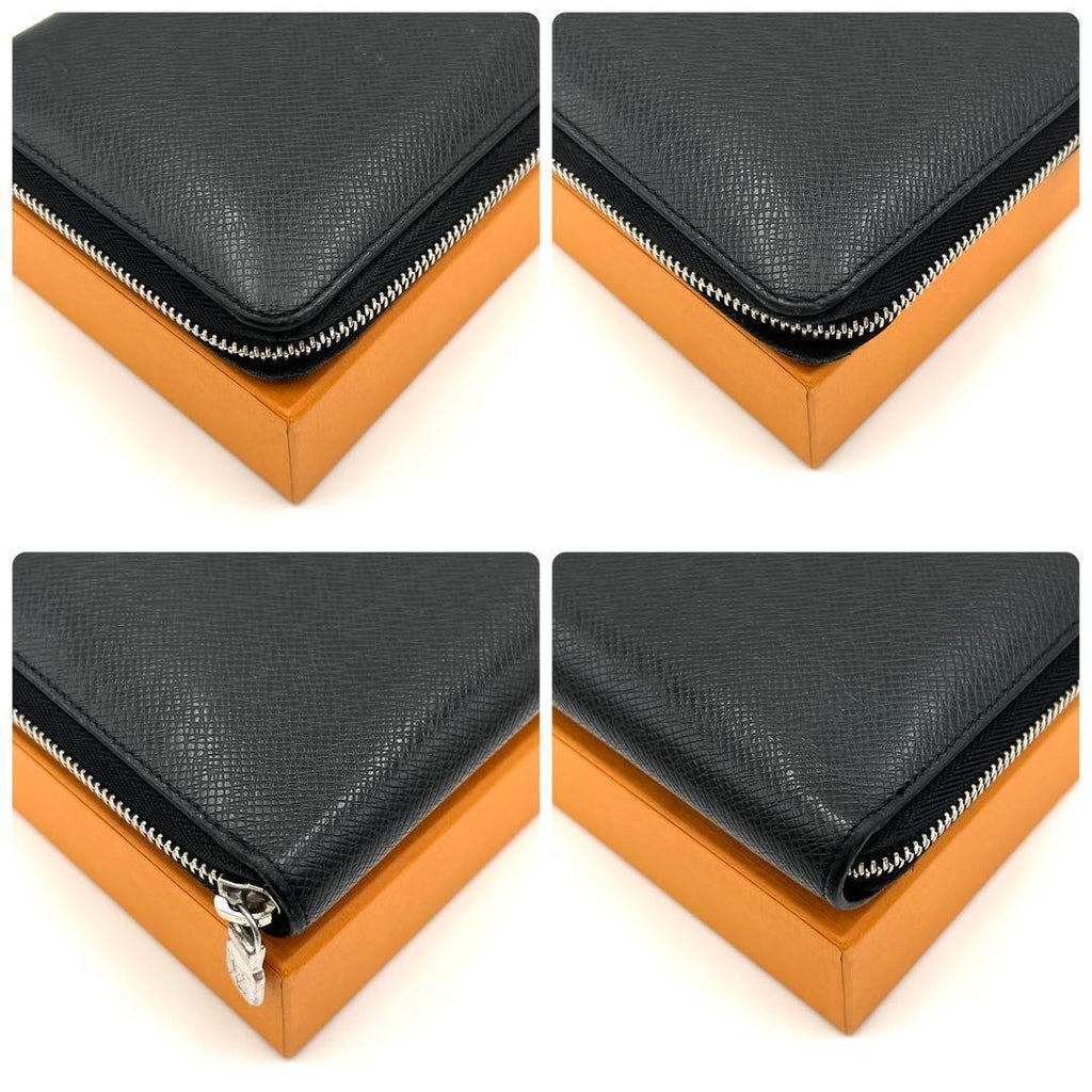 Louis Vuitton New Taiga Zippy Organizer Wallet Black — view 7