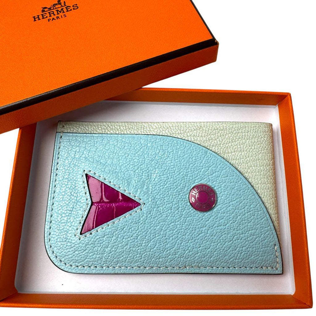 Hermes Poisson Card Holder Chevremisol