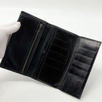 Hermes Bearn Dupri Box Calf Soufflet Classic Trifold Leather Wallet — view 7