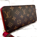 Louis Vuitton Monogram Zippy Wallet Tassel Fuchsia