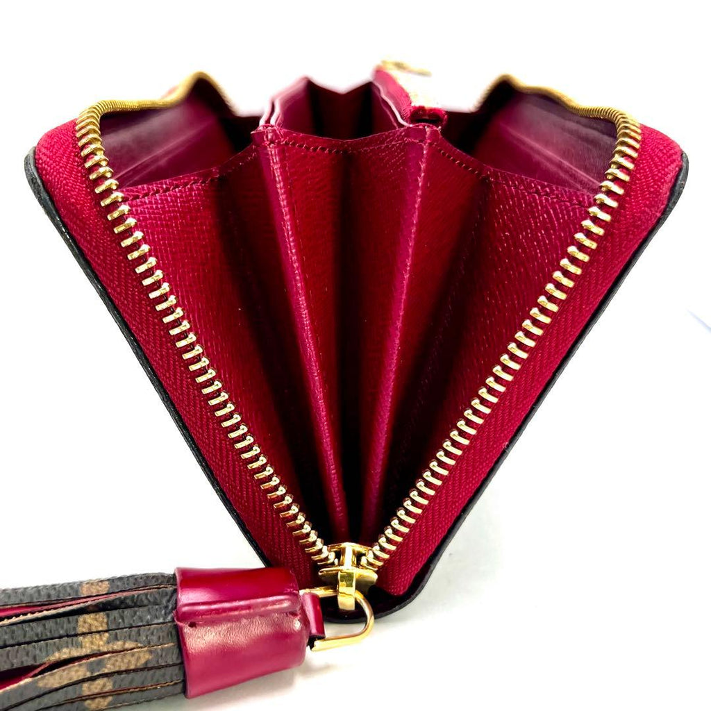 Louis Vuitton Monogram Zippy Wallet Tassel Fuchsia — view 4