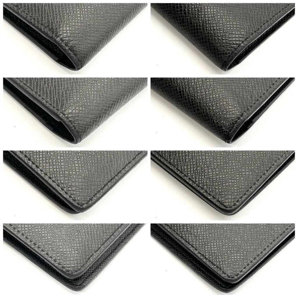 Louis Vuitton Wallet Portefeuille Brazza Taiga Ardoise Black — view 8