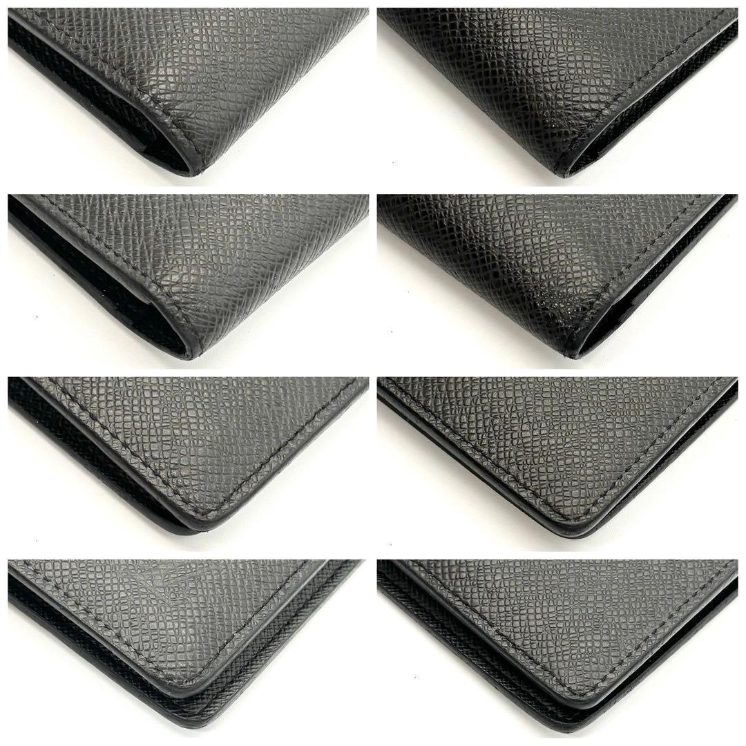 Louis Vuitton Wallet Portefeuille Brazza Taiga Ardoise Black — view 8