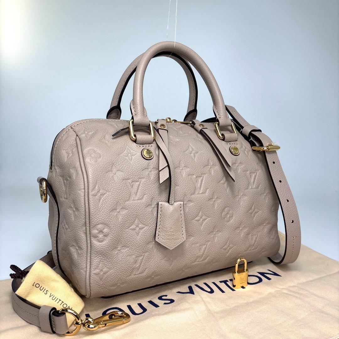Louis Vuitton Monogram Empreinte Speedy Bandouliere 25 Handbag — view 3