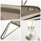Chanel Caviar Leather CC Logo Boy Chain Wallet Shoulder — view 9