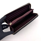 Chanel Quilted Caviar Leather Zip Around Wallet Black — view 3