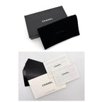 Chanel Quilted Caviar Leather Zip Around Wallet Black — view 9